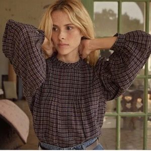 Doen Amadea Plaid Top